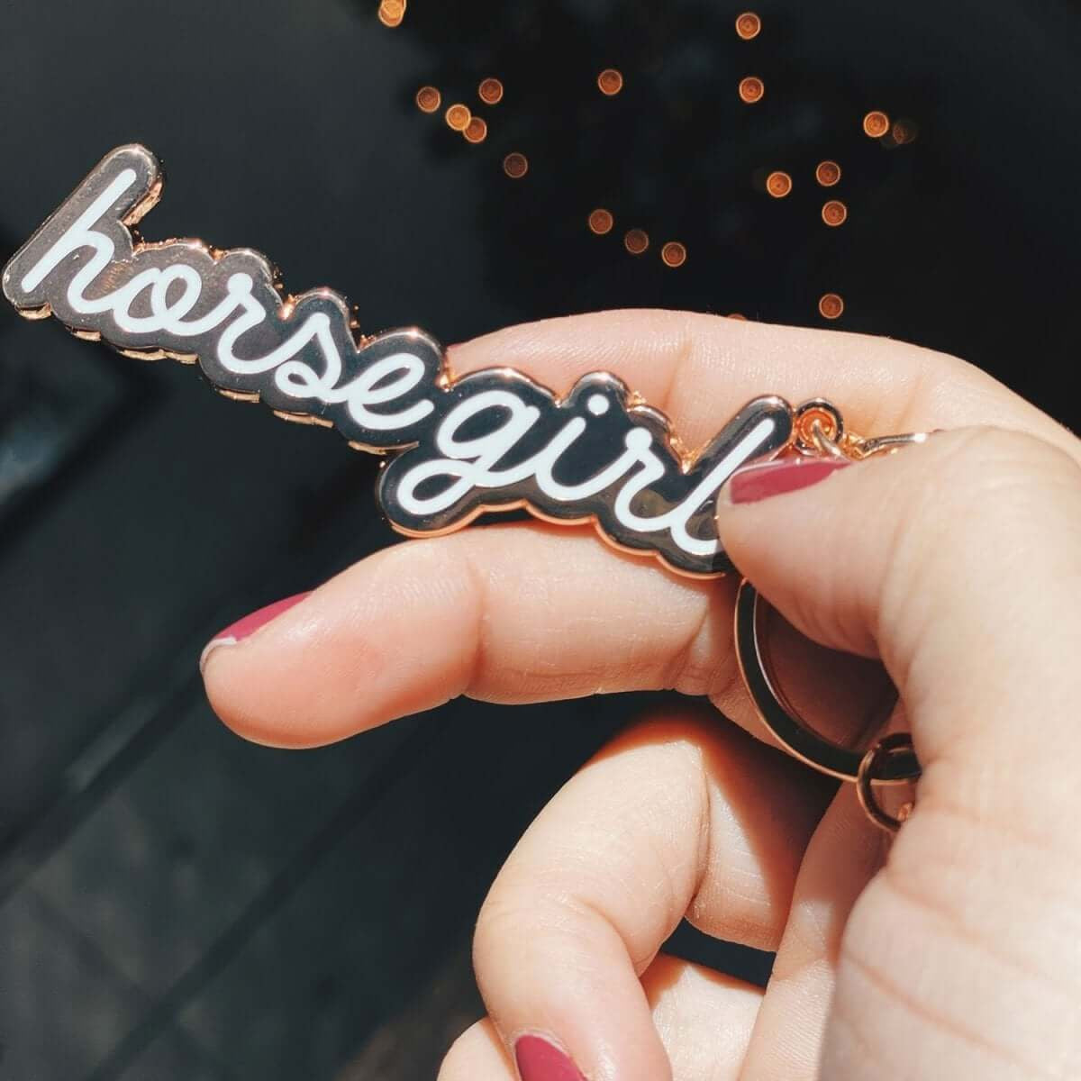 Dapplebay Horse Girl Keychain - sku to order - 118138