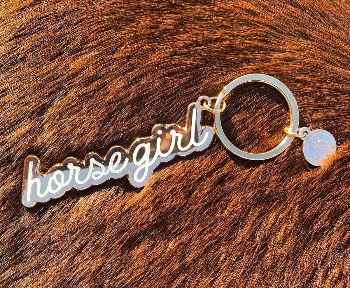 Dapplebay Horse Girl Keychain - sku to order - 118138