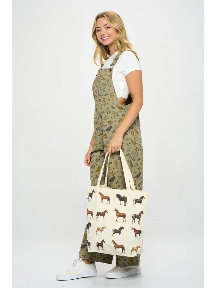 Horse Print Tote Bag - sku to order - 118380