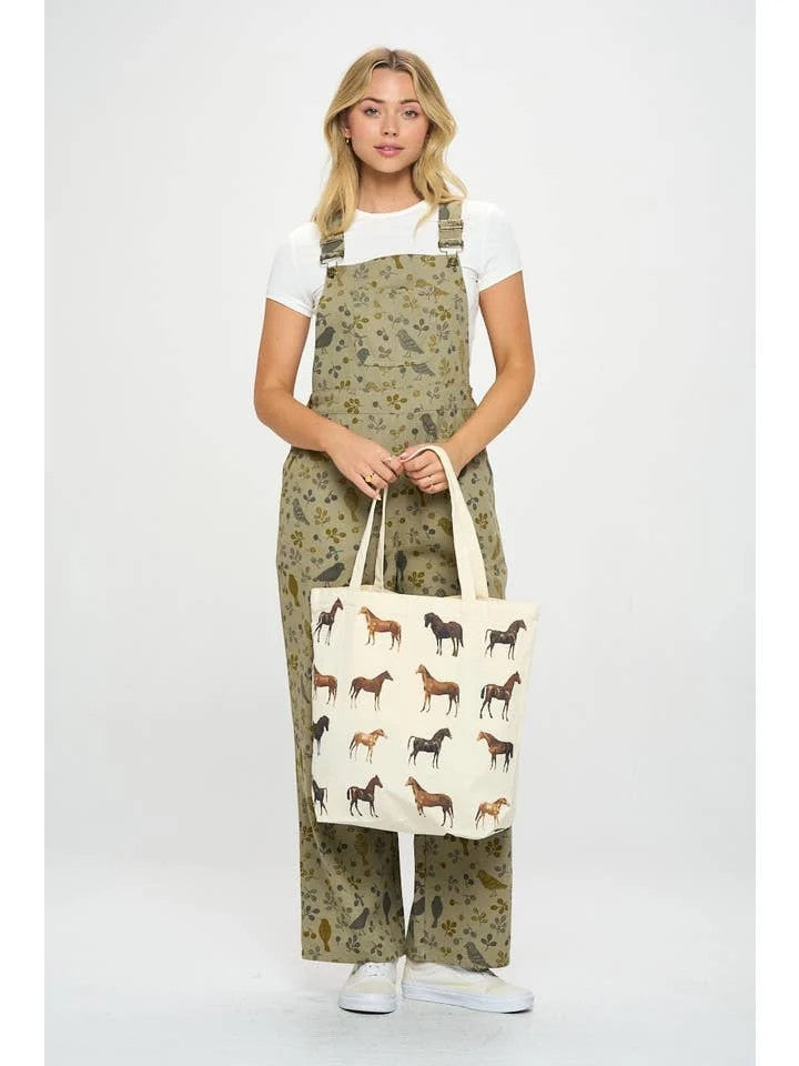 Horse Print Tote Bag - sku to order - 118380