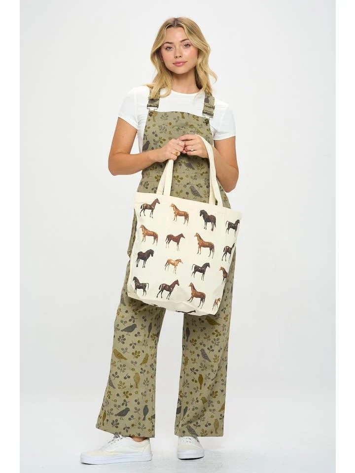 Horse Print Tote Bag - sku to order - 118380