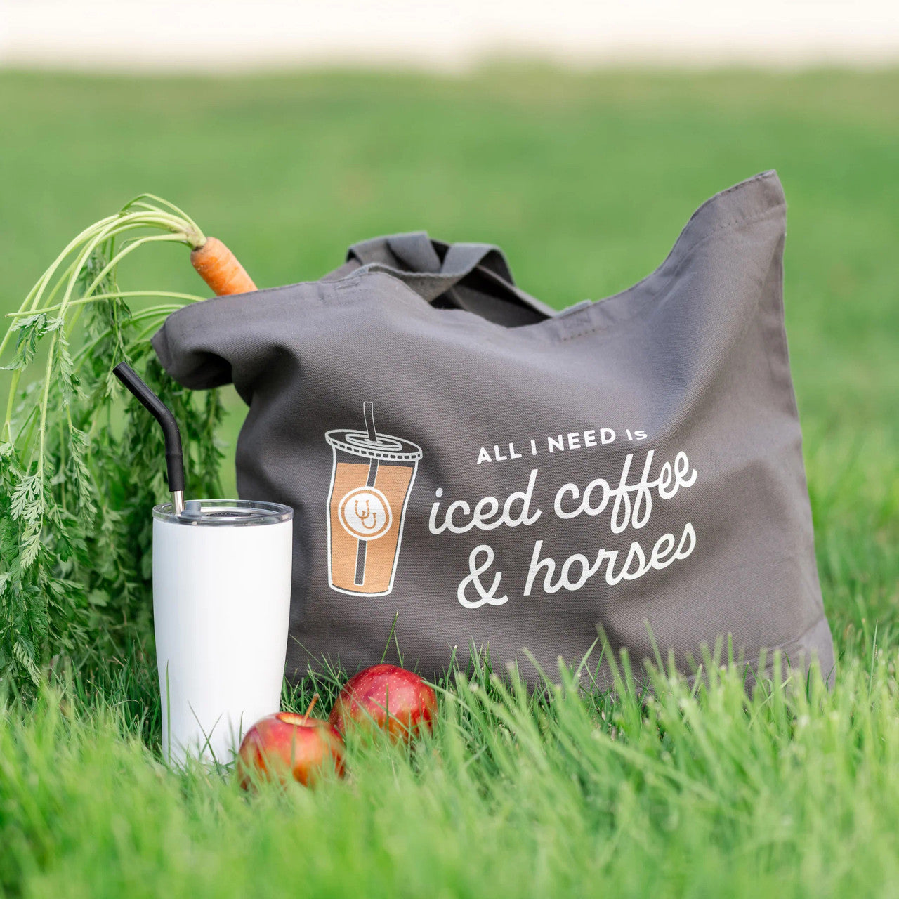 Dapplebay Iced Coffee & Horses Club Tote - sku to order - 117884