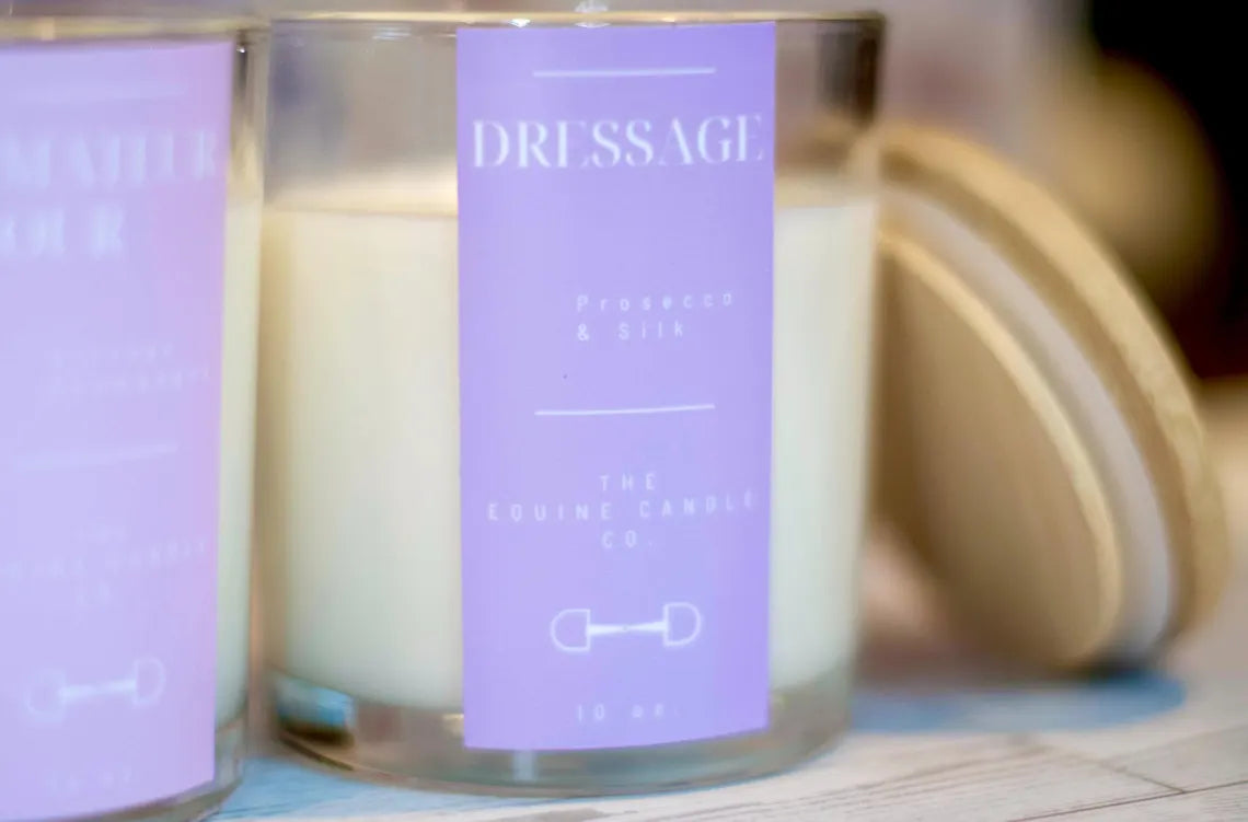 The Equine Candle Co Dressage Candle
