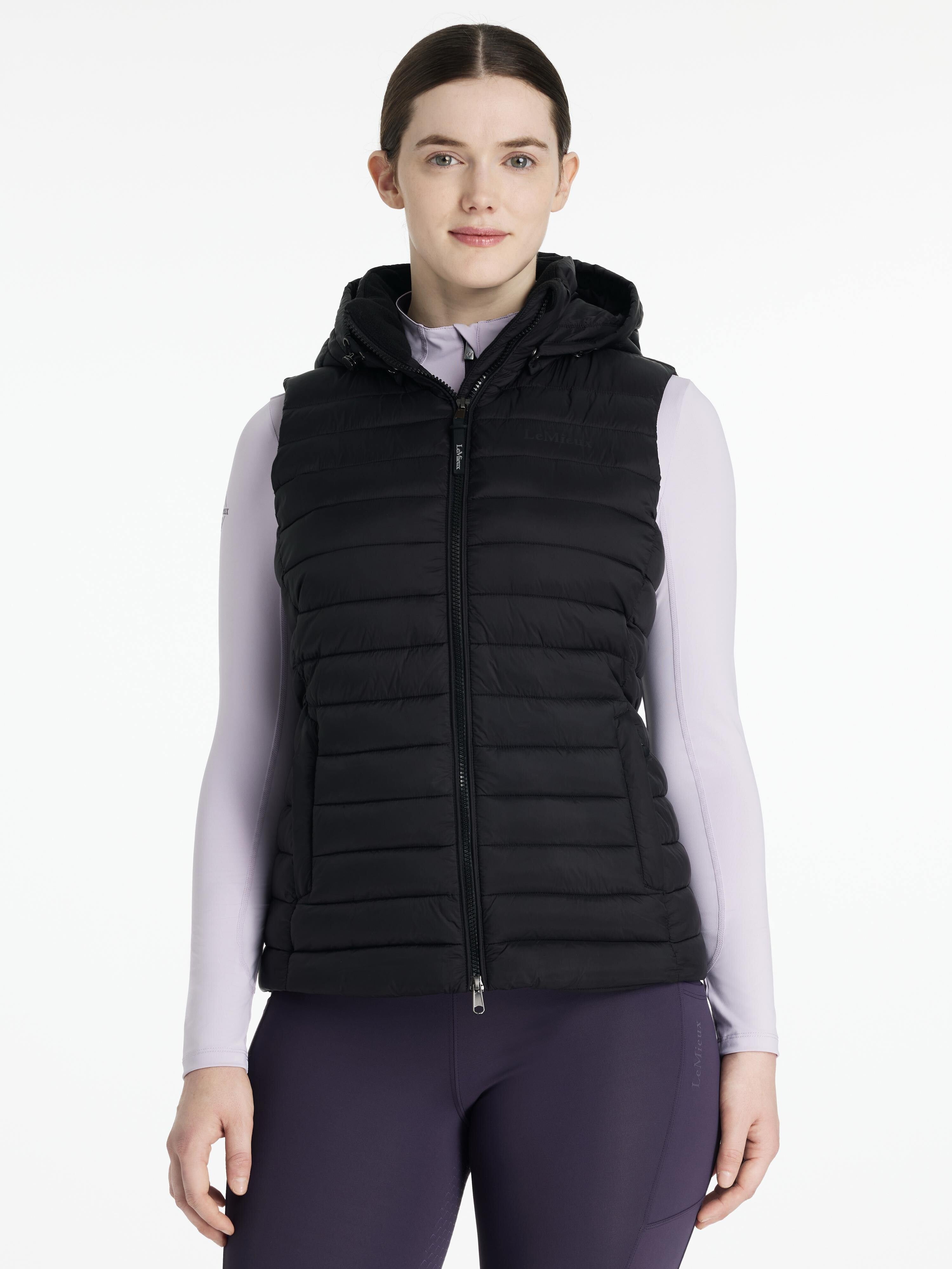 LeMieux Rose Hooded Puffer Vest