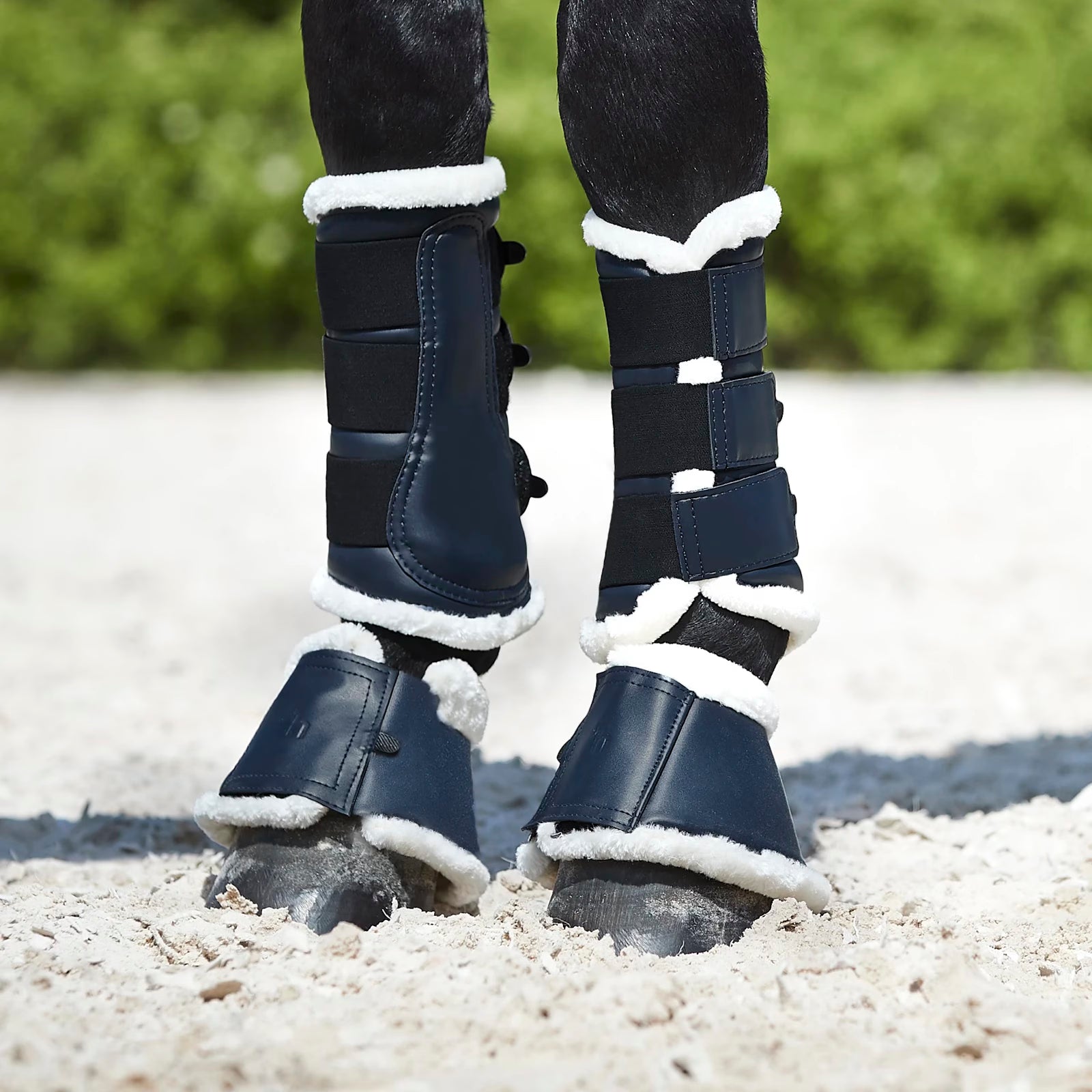 Sale Horze Ghent Brushing Boots with Faux Fur