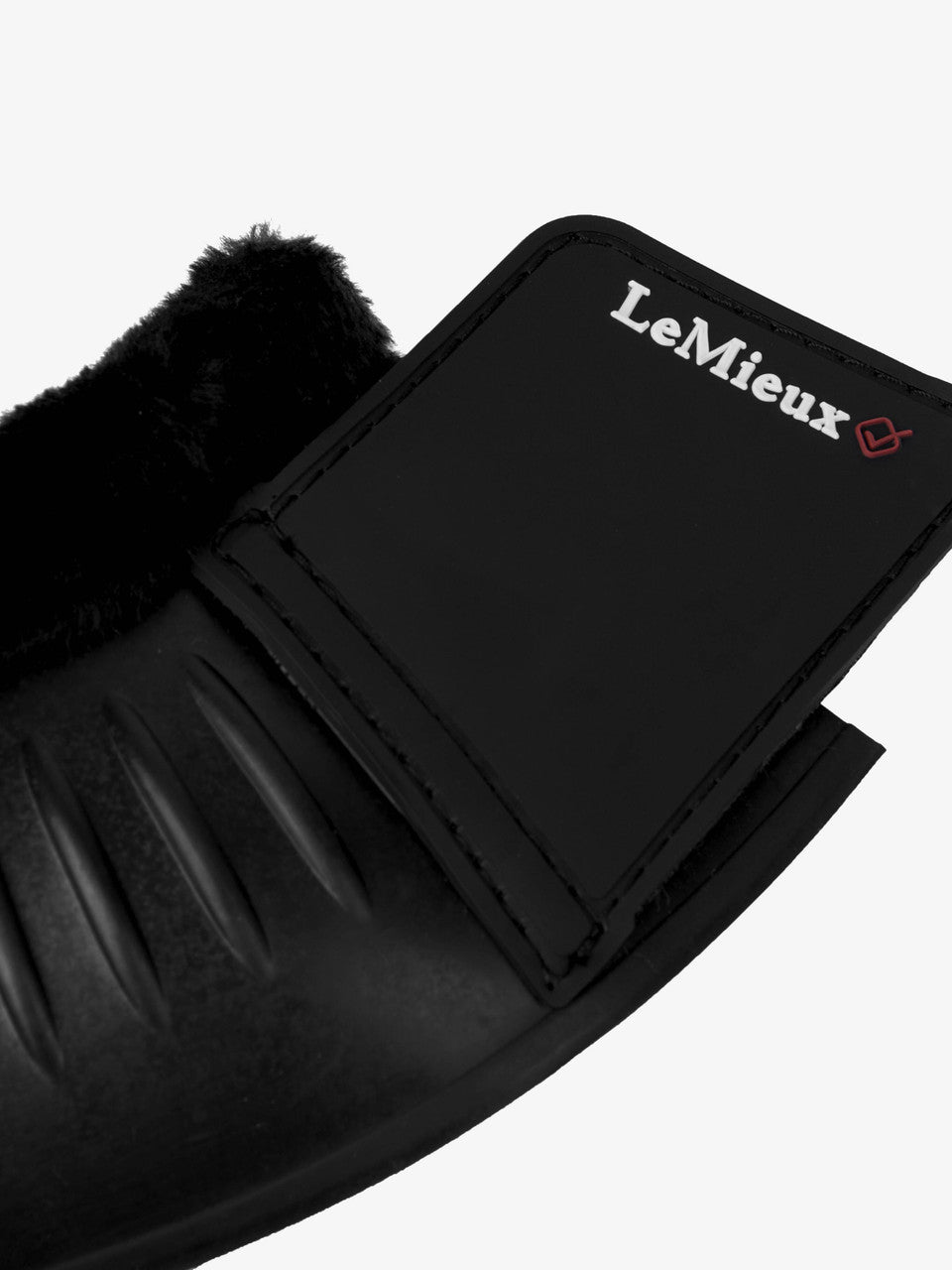 LeMieux Rubber Bell Boots with Fleece - supporting