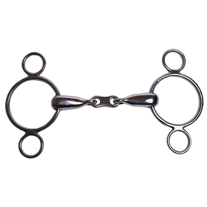 Two Ring French Link Elevator Gag Bit - main