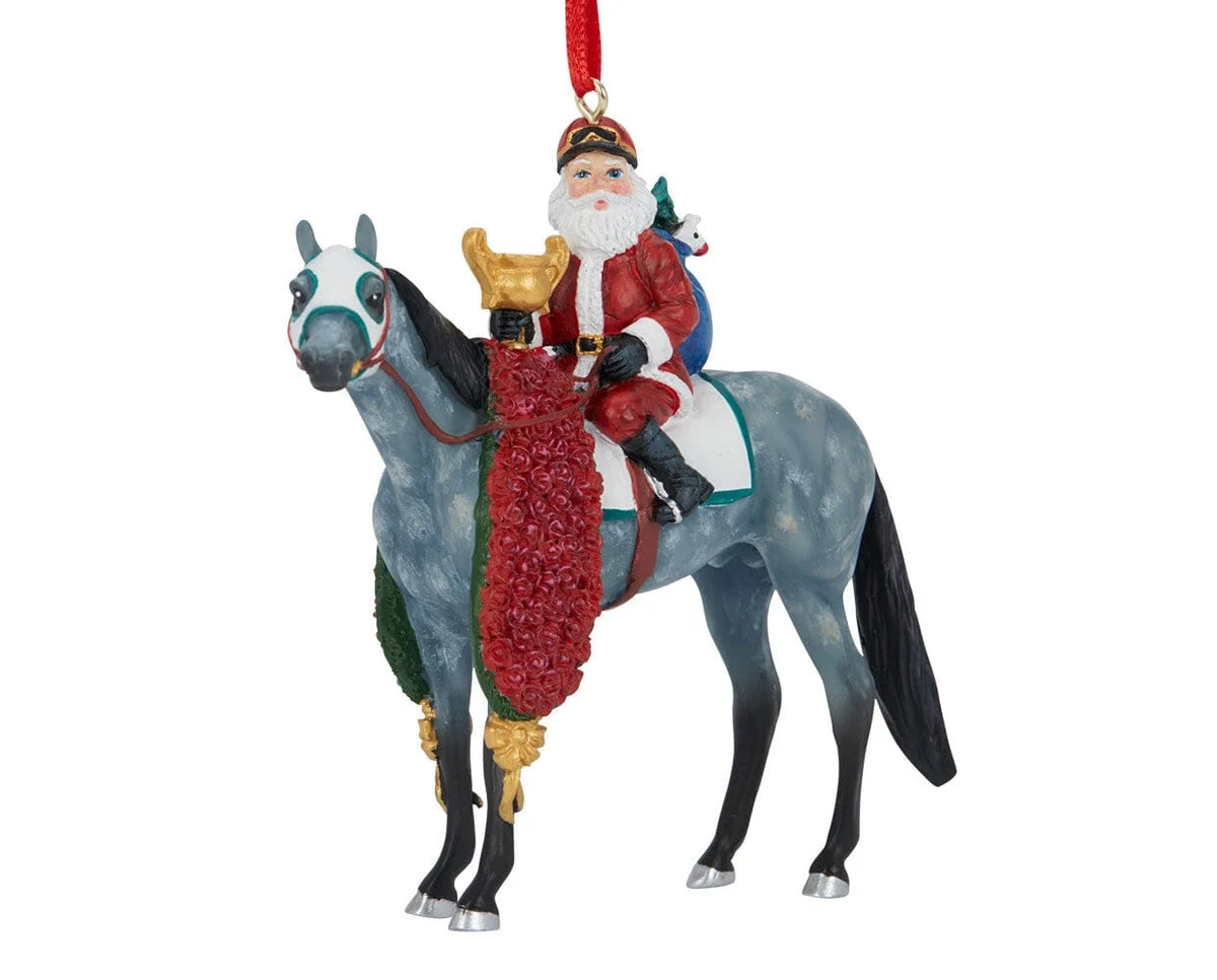 Breyer 2026 Santa Ornament - Off to the Races