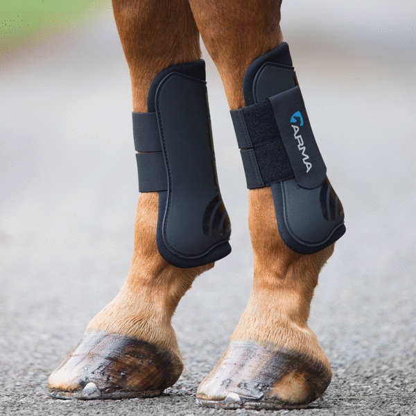 Shires ARMA Open Front Boots - Black/Black - main