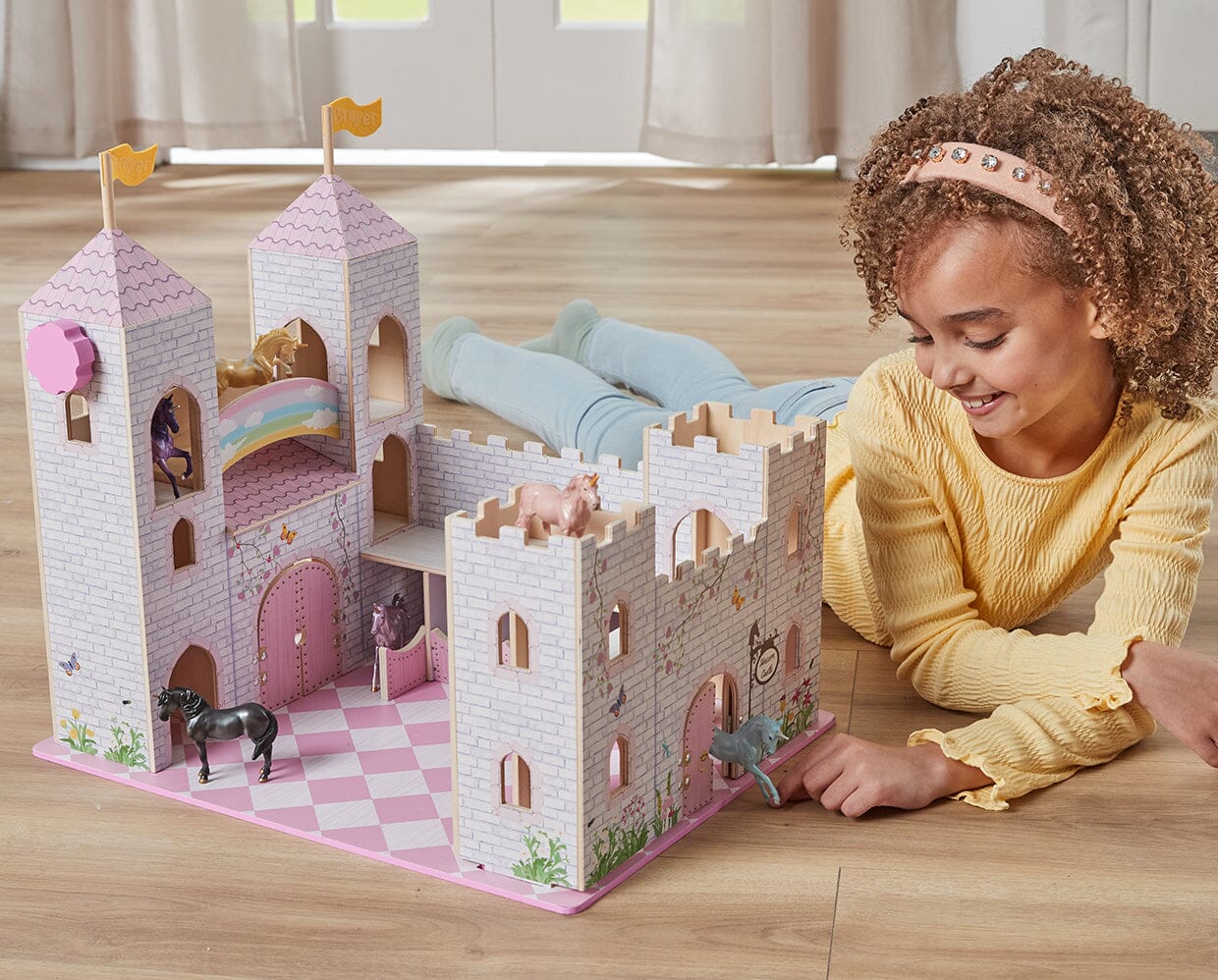 SALE Breyer Unicorn Magic Deluxe Wood Castle Playset