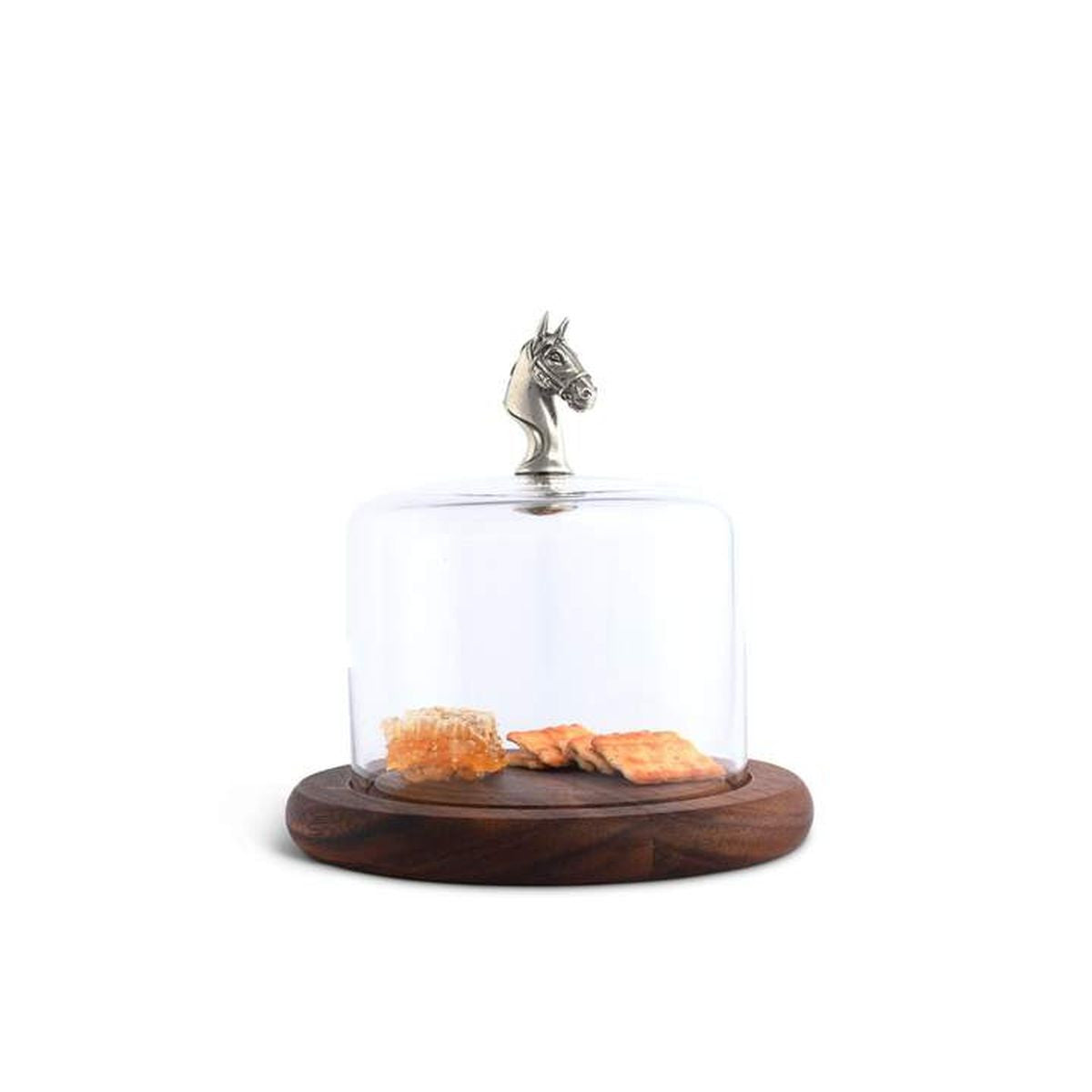 Vagabond Glass Covered Wooden Equestrian Cheese Board - sku to order - 108228