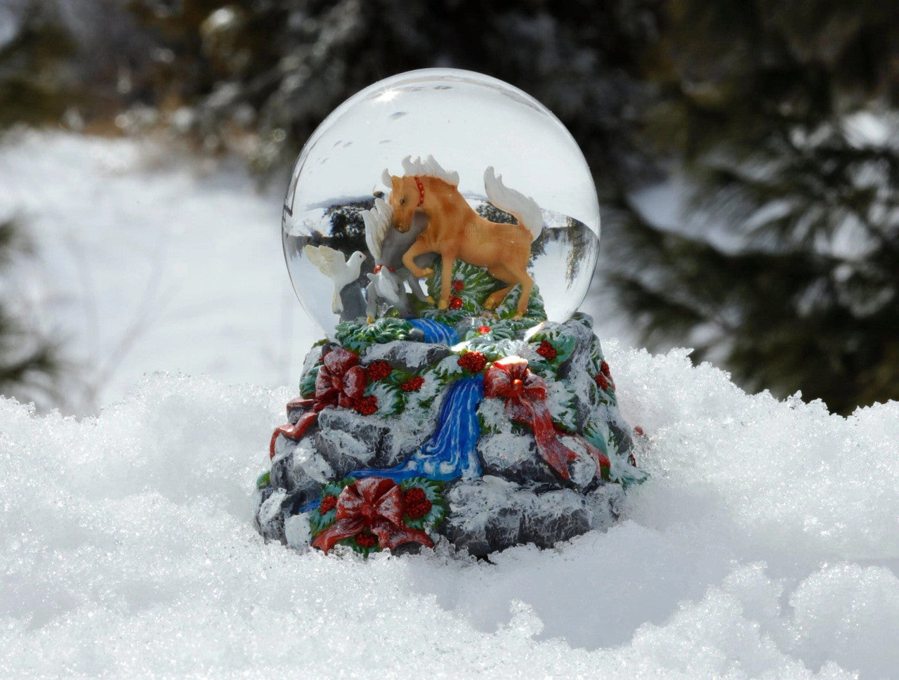 Breyer Winter Woodland | Musical Snow Globe - sku to order - 117425